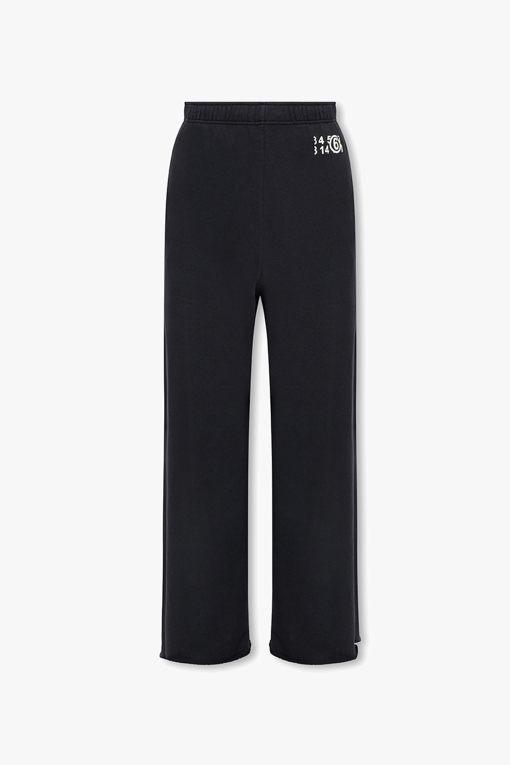 Black Sweatpants with logo MM6 Maison Margiela - glitter-effect